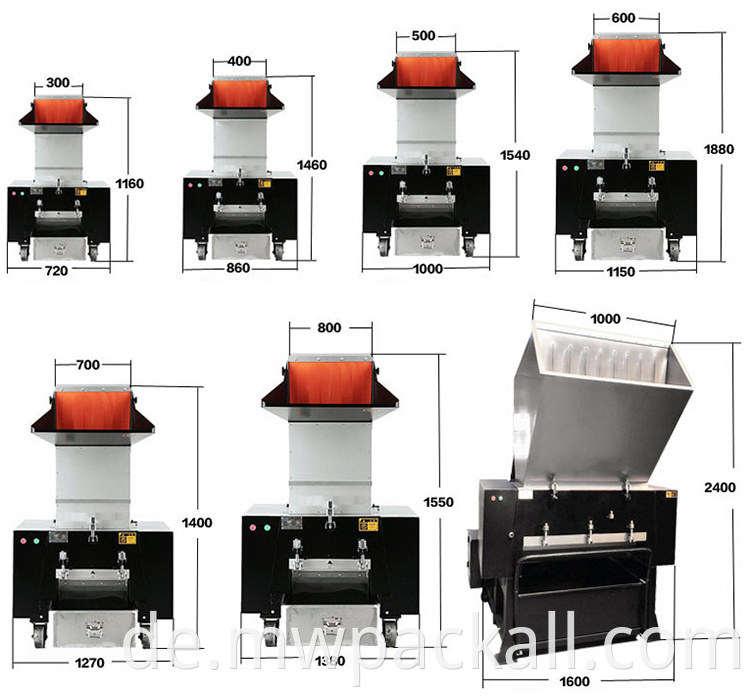 Schredder-Kunststoff-Maschine zum richtigen Preis, hochwertige Flaschen-Kunststoff-Zerkleinerungsmaschine mit CE-Zertifizierung